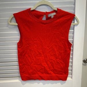 J.Crew Bright Red Sleeveless Knit Tank
